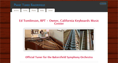 Desktop Screenshot of pianotunerbakersfield.com